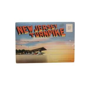 New Jersey Turnpike Souvenir Postcards Fold Out Accordion Photos Vintage